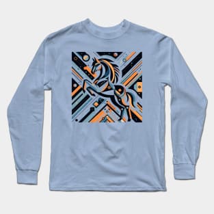 Abstract Animal Horse 3 Long Sleeve T-Shirt